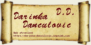 Darinka Dančulović vizit kartica
